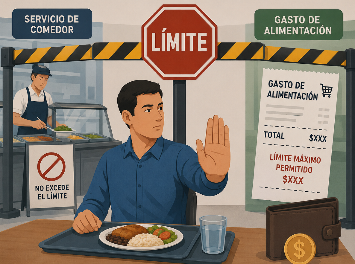 Límite al beneficio social de servicio de comedor y alimentación del trabajador