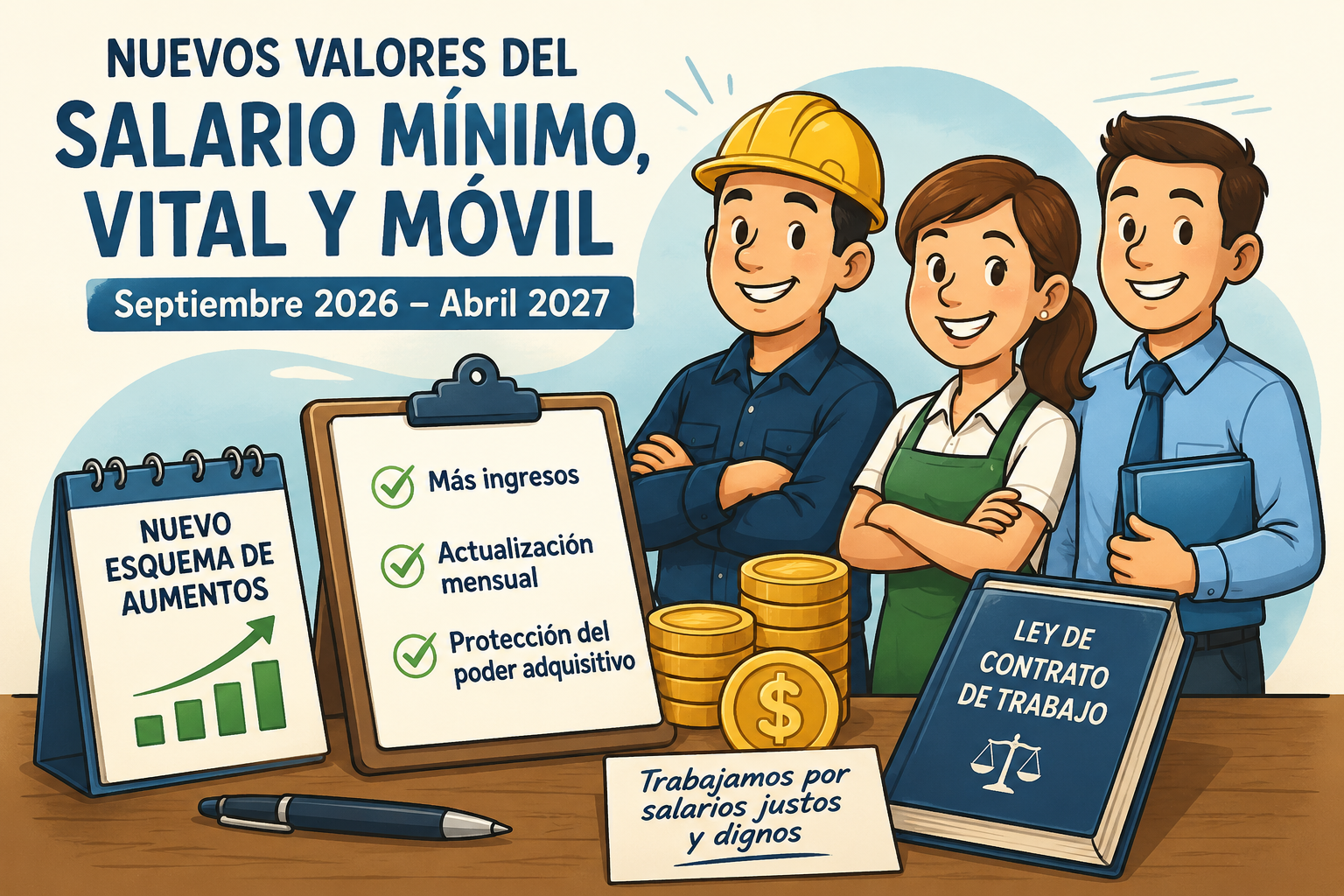 Nuevos valores del Salario Mínimo, Vital y Móvil